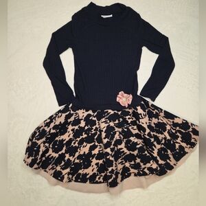 Bonnie Jean Navy Dress Velvet Girls Suze 10